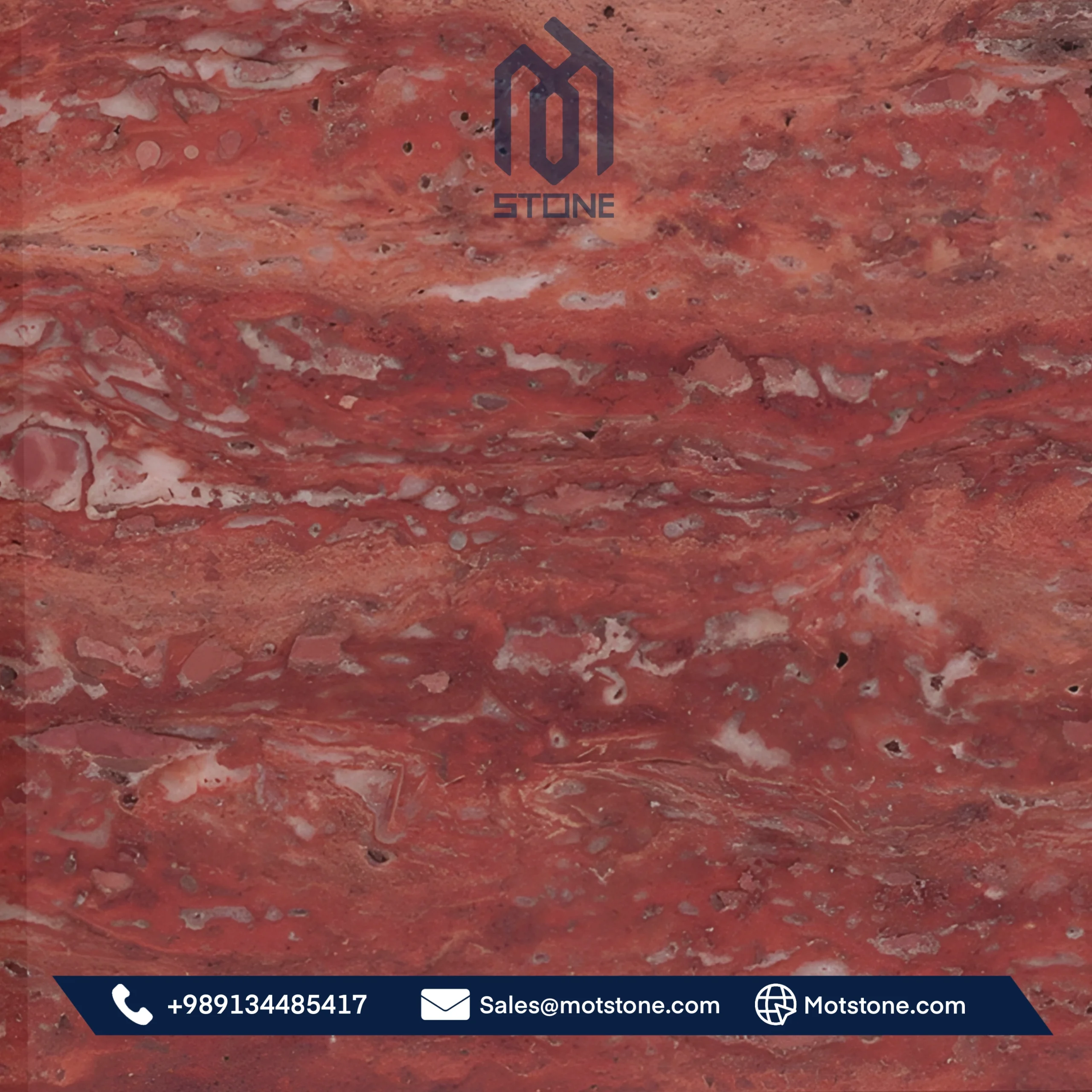 Motstone-red travertine – natural Iranian stone