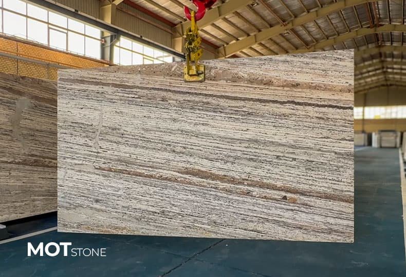Silver Travertine Apart