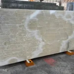 Photo of white onyx slab