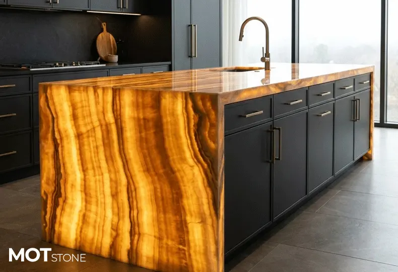 orang onyx tile