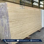cream travetine slab