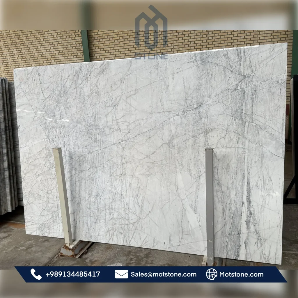 bianco marble slab