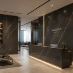 Pietra Gray marble backsplash