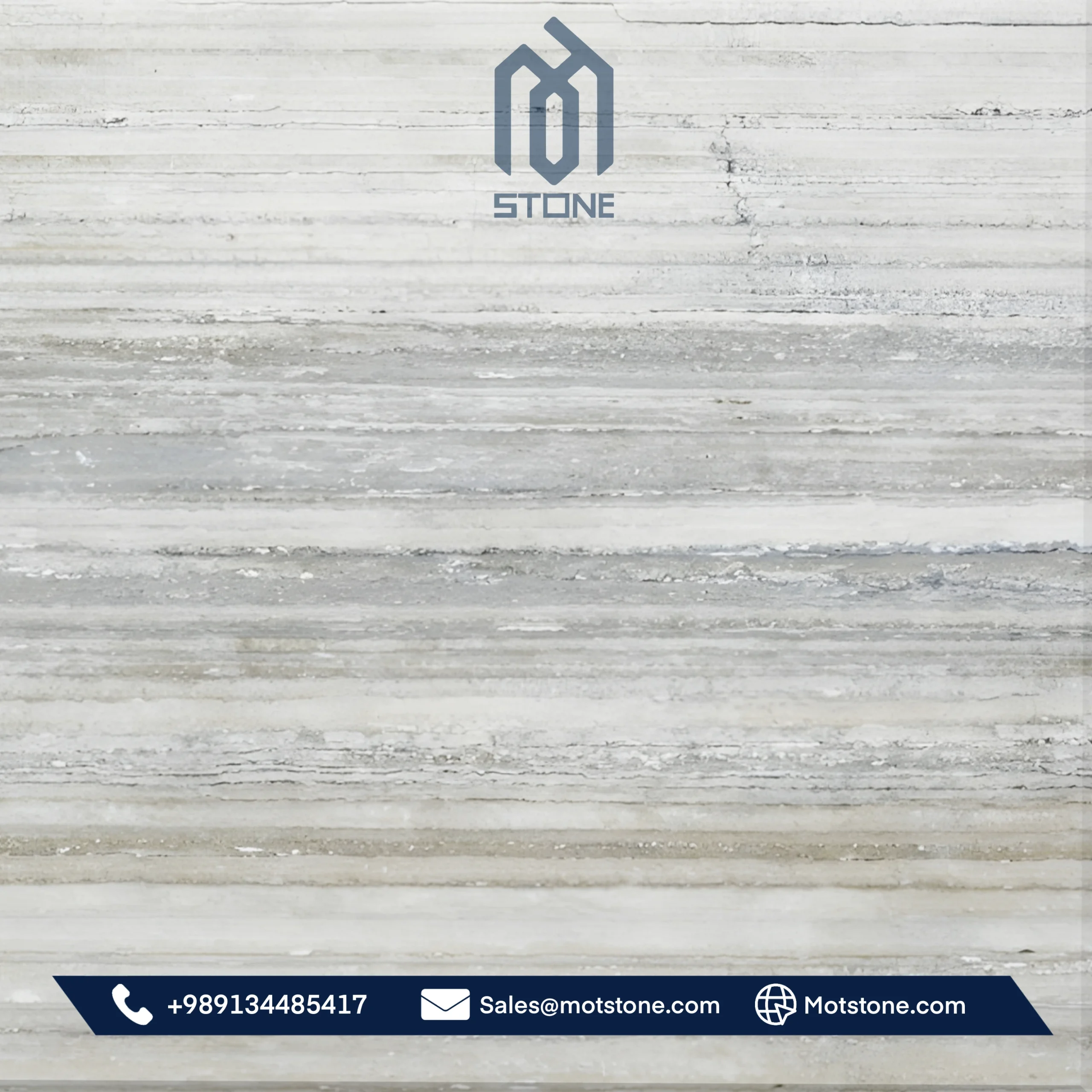 Light silver travertine