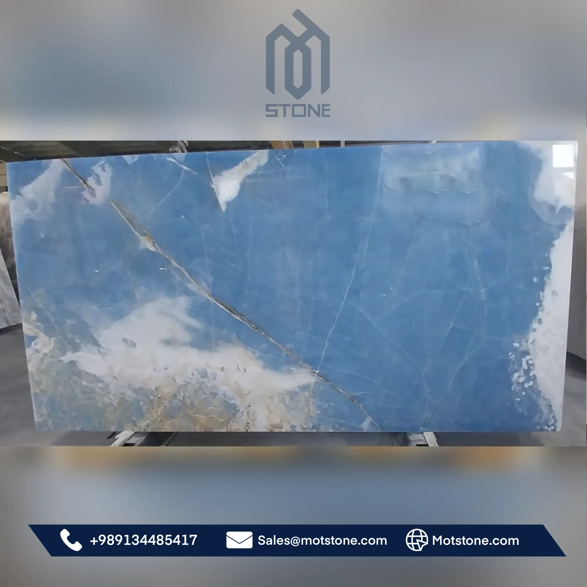 blue onyx slabs