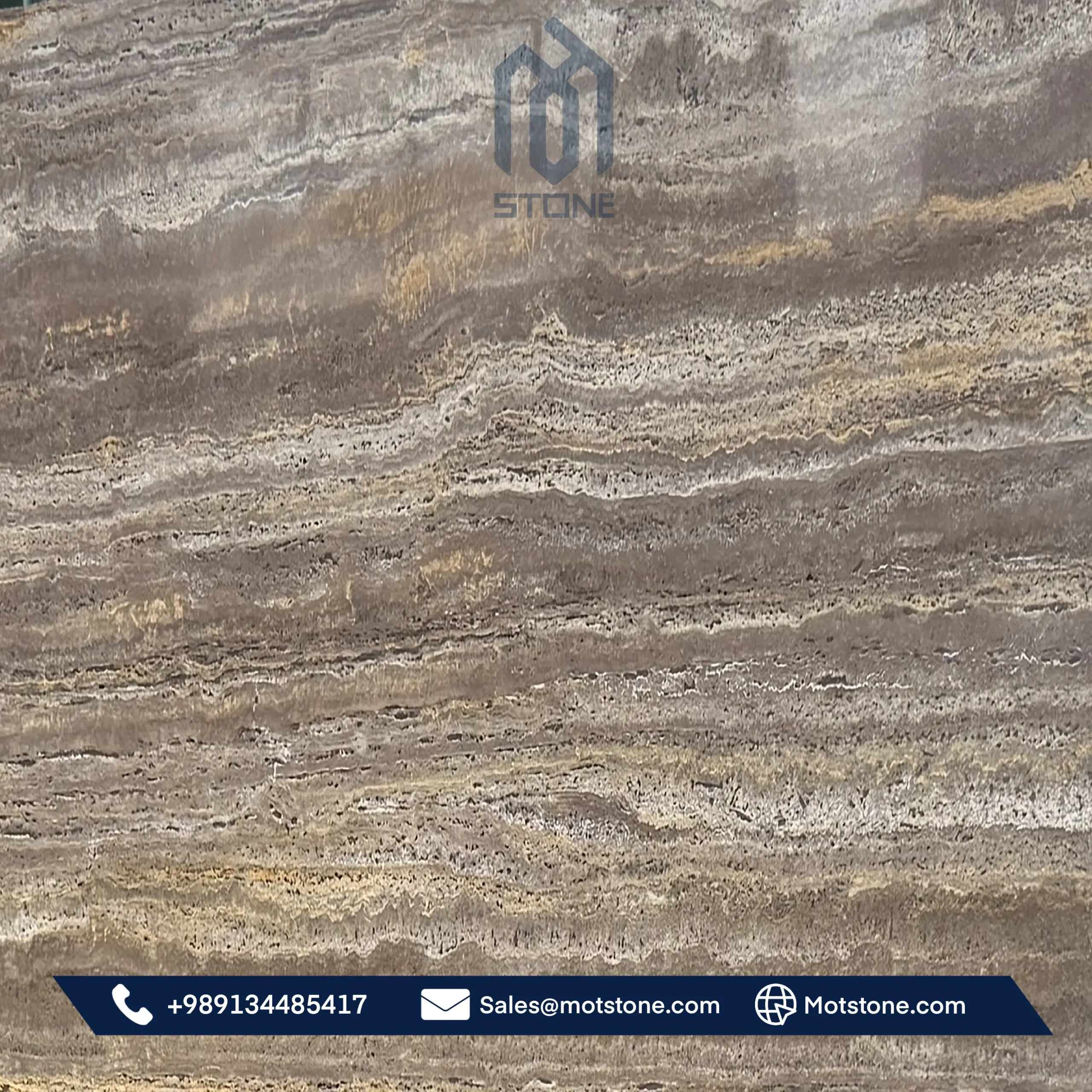 Dark Silver Travertine