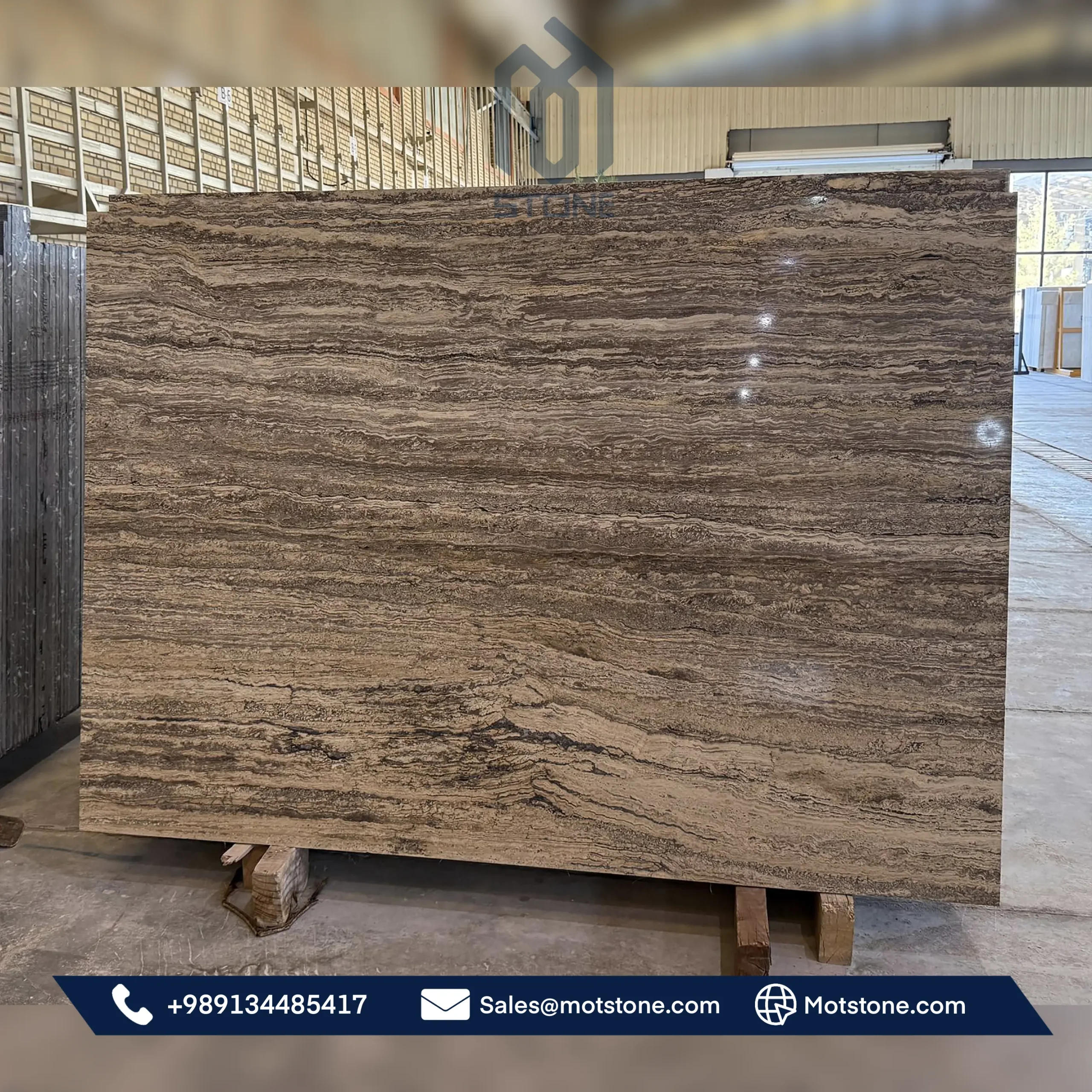 Dark Silver Travertine