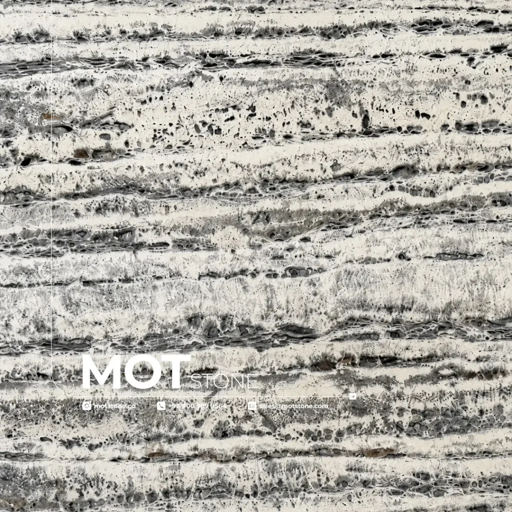 light silver travertine