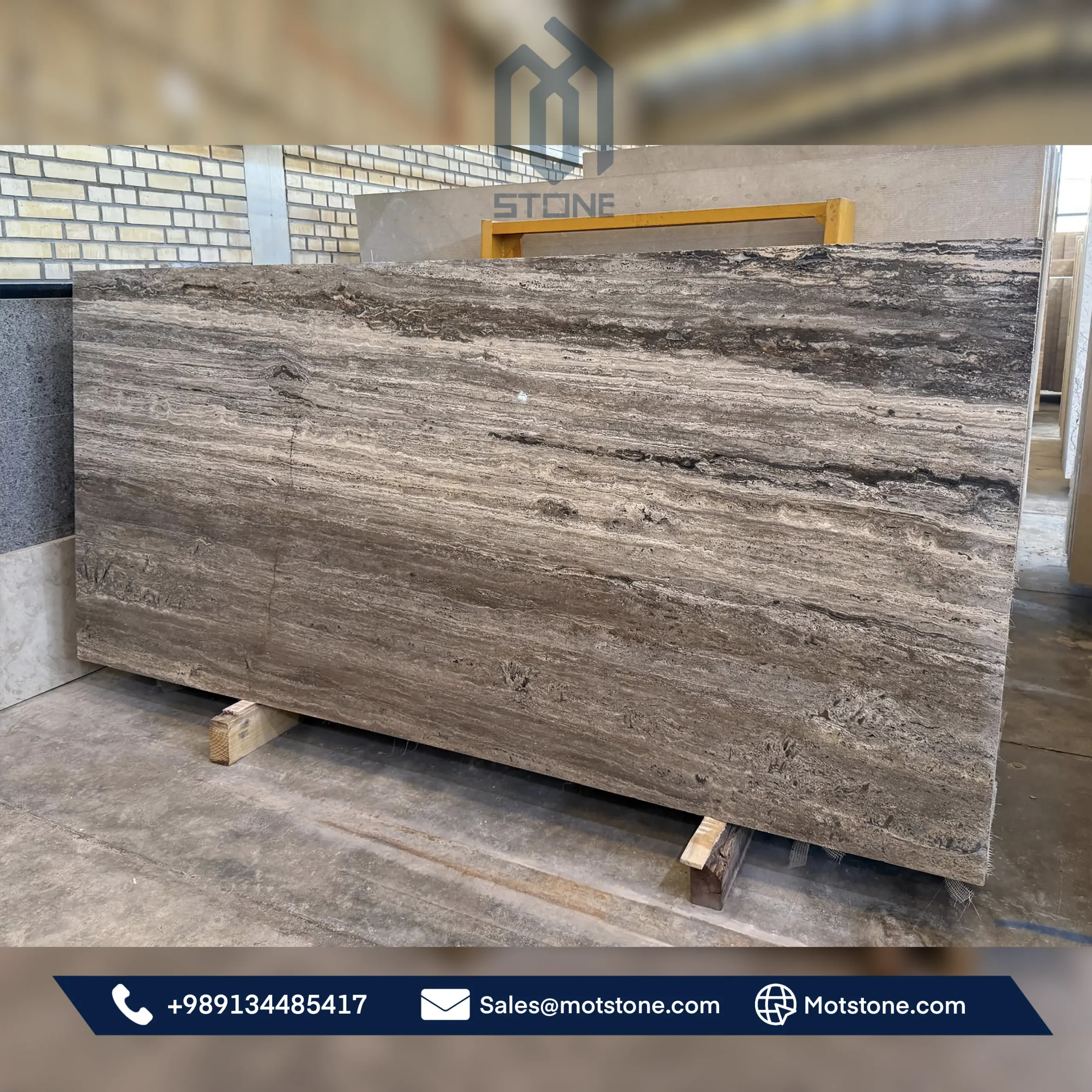 Dark Silver Travertine