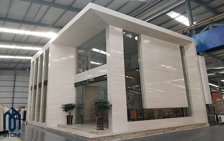 White Travertine in Modern Architecture