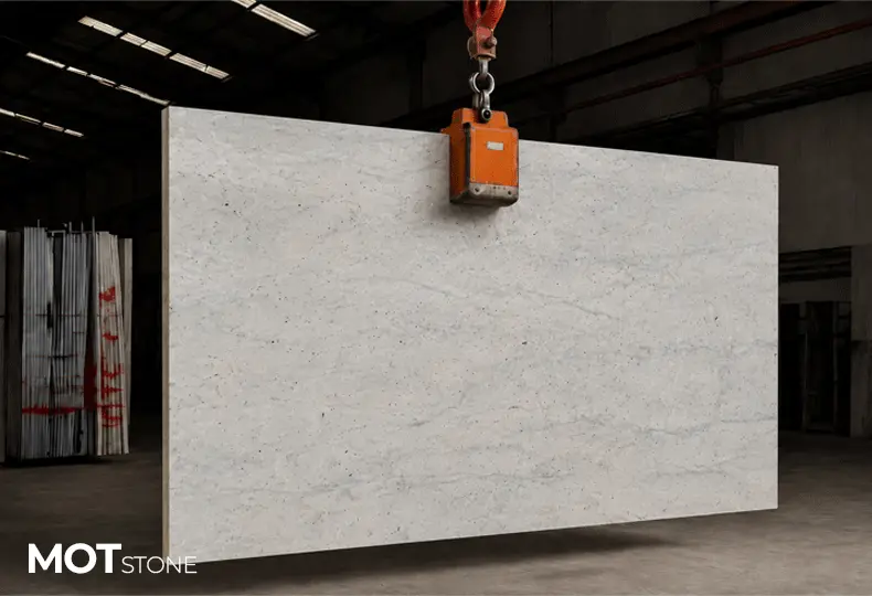 Crystal white marble slabs