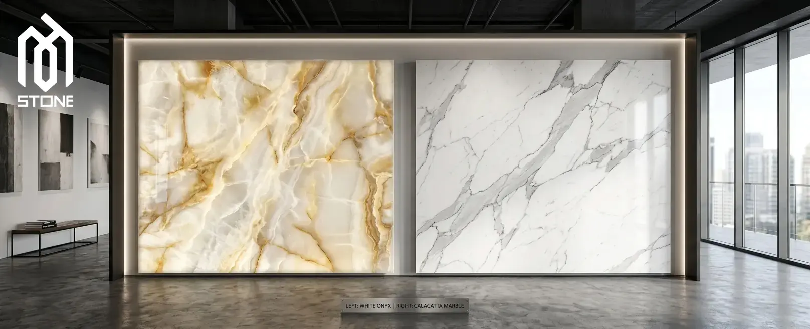 Comparison of White Onyx and Marble; Key Differences in Architecture and Interior Design