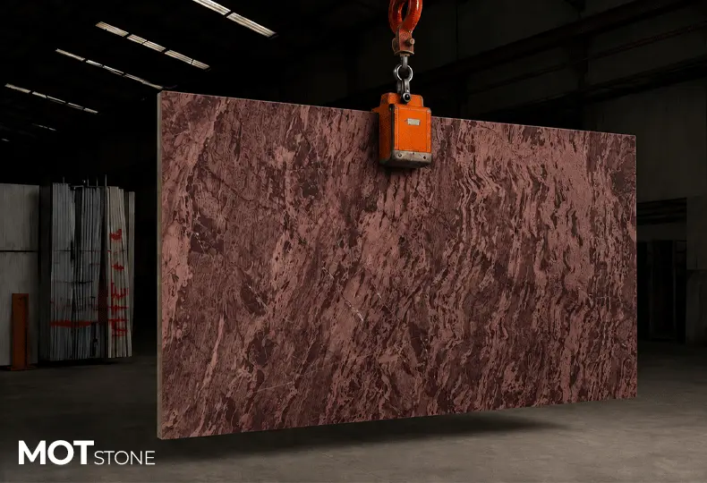 slab granit red carpet