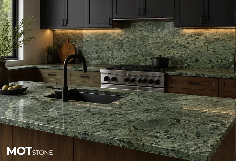 Green Lagoon Granite Slabs