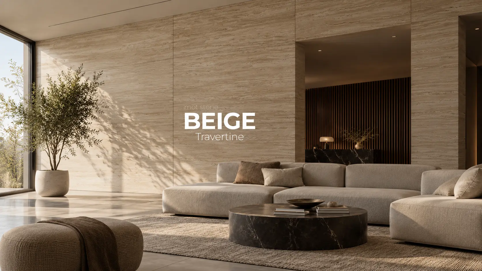 Cream and Beige Travertine