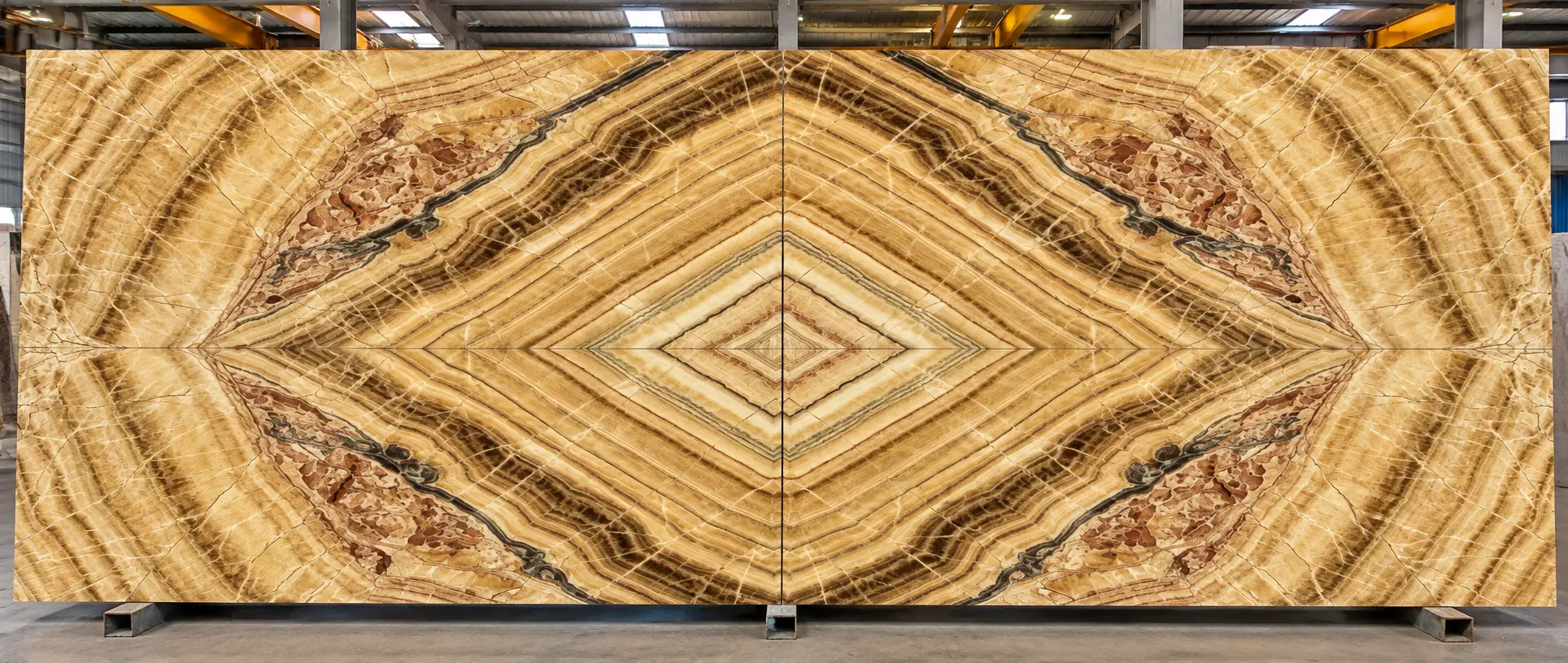 Bookmatched Marble in Hotel Lobbies