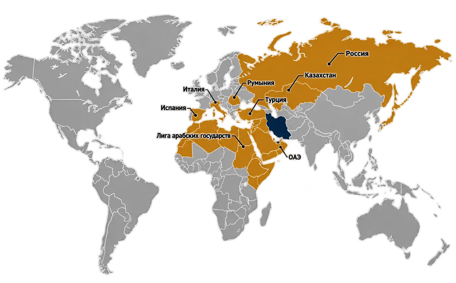Russian-Labeled Eurasia Map Infographic