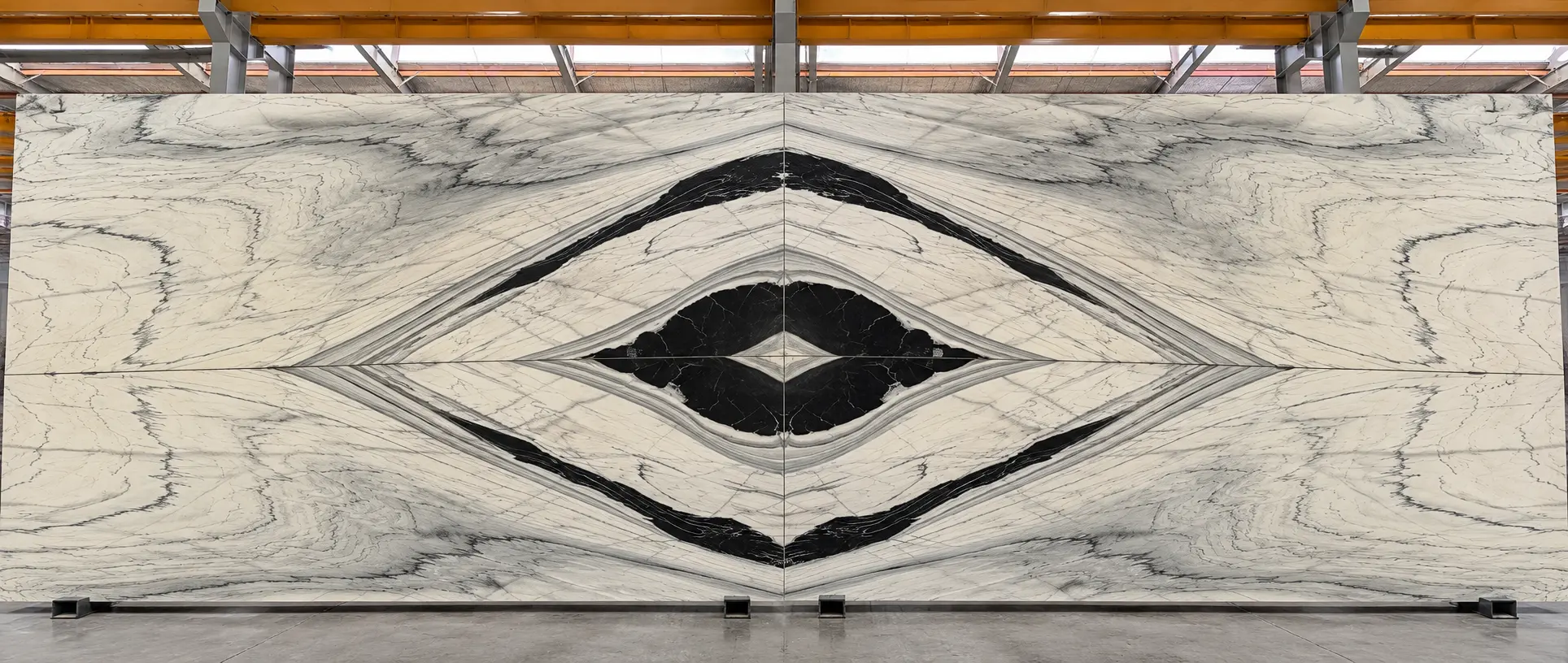 Bookmatched Marble Fireplace Surrounds